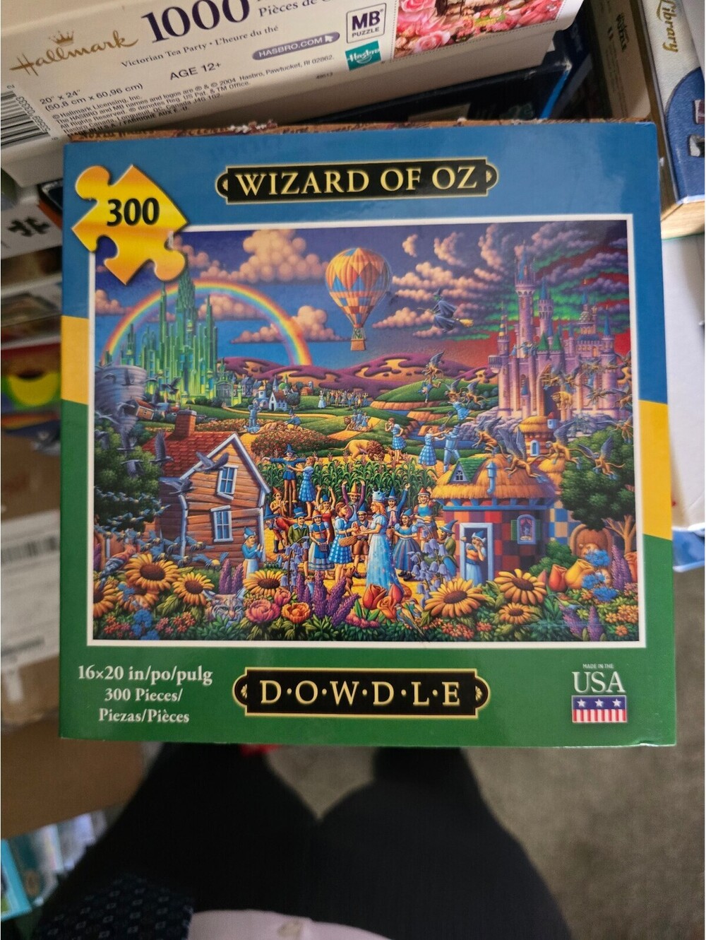 Dowdle Wizard of Oz 300 Piece Jigsaw Puzzle Dorothy Yellow Brick Road Complete